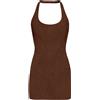 MC2 Saint Barth Abito Donna Solana Crinkle, Marrone