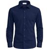 Xacus Camicia Uomo Slim Fit / Navy, Blu Navy