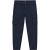 Gas Pantaloni Uomo Cargo Skinny Fit, Blu Navy