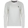 Us Polo Assn Felpa Uomo girocollo con logo, Bianco