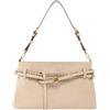 Pinko Borsa Donna media in suede con cinture, Beige