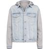 Liu Jo Bomber Donna con cappuccio in denim, Denim