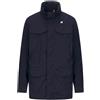 K-Way K Way Giubbino Uomo Manuel Stretch Nylon Jersey, Blu Navy