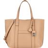 Hogan Borsa Donna Shopper piccola in pelle martellata, Beige