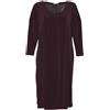 Chiara B. Abito Donna EUCALIPTO in crepe, Bordeaux