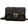 Pinko Borsa Donna Love Puff Mini Nappa / Nero-Oro, Nero/Oro