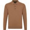 Sartori Polo Uomo in filo maniche lunghe, Cammello