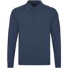 Sartori Polo Uomo in filo maniche lunghe, Blu Notte