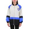 Gaëlle Gaelle Bomber Donna over con dettagli in raso, Multicolore