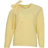 Vicolo maglia donna con cut out e fiocco, Giallo