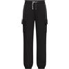 Markup Pantaloni Donna cargo in felpa, Nero