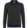 Manuel Ritz Polo Uomo in microlavorazione, Blu Navy