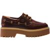 Timberland Mocassino Donna Stone Street Boat con plateau, Marrone