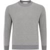 Manuel Ritz Maglia Uomo Girocollo in Microlavorazione a Contrasto, Grigio