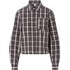 Liu Jo Camicia Donna check con strass, Marrone