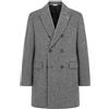 Manuel Ritz Cappotto Uomo doppiopetto in fantasia spinata, Grigio