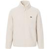Lacoste Felpa Uomo in Sherpa Loose Fit, Bianco