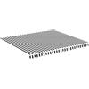 Roanoer Tessuto di ricambio per tenda da sole con braccio articolato, 380 x 345 cm, per telaio da 4 x 3,5 m, in poliestere con mantovana, per terrazza