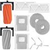 VRTYVEYBB Kit di panni per aspirapolvere DJI per robot aspirapolvere ROMO S/A/P, include rullo in gomma, spazzole laterali, filtro antipolvere HEPA, panni per mocio, sacchetti per la polvere, set di accessori