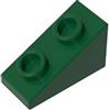 XYEIUGO GDS-90264 Mattoncino Inclinato 1x2x1 50 Pezzi compatibile con Lego Mattoncini da Costruzione MOC Colore Verde scuro