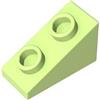 XYEIUGO GDS-90264 Mattoncino Inclinato 1x2x1 50 Pezzi compatibile con Lego Mattoncini da Costruzione MOC Colore Verde giallastro