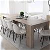 Dmora - Consolle allungabile Maclodio, trasformabile in Tavolo da Pranzo, salvaspazio ed Estensibile Fino a 237 cm, 90-237x76,6x90 cm, Rovere