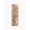 Westwing Collection Passatoia in lana tessuta a mano con motivo astratto Cynthia - Marrone chiaro