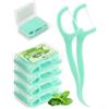 LAOYE Bastoncini di filo menta 200 pezzi interdentale 4x detergente per denti gap stick