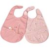 CHICCO (ARTSANA SpA) Chicco bavaglina pappa rosa 6m+ 2 pezzi
