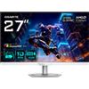 Gigabyte Monitor LED 27'' Gigabyte M27UP ICE Gaming 4K Ultra HD 3840x2160p/1ms/Classe F/Bianco [M27UP ICE EK]