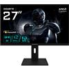Gigabyte Monitor Gaming 27'' Gigabyte G27Q3 QHD 2560x1440 SS IPS 320Hz 1ms Classe E Nero