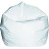 Dmora Talamo Italia - Pouf Abe, Poltrona multiuso, Poltroncina sacco, Pouf poggiapiedi, Made in Italy, 65x65 h50 cm, Bianco