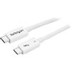 StarTech.com Cavo Thunderbolt 3 da 50 cm, 40Gbps, 100W PD, 4K/5K, Thunderbolt, Compatibile con Thunderbolt 4/USB 3.2/DP Alt Mode/USB4