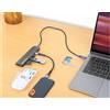 Manhattan 190442 MANHATTAN USB-C PD auf HDMI 7-in-1 4K Dockingstation grau