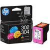 HP CARTUCCIA ORIGINALE HP OfficeJet 3800 B7RT9AE F6U68AE N9K08AE HP 302XL/304XL COLORE