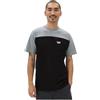 Vans Maglietta da Uomo Script Crew Block SS, Nero-Grigio mélange, XS