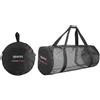 Mares Cruise Mesh - Borsa da Immersione Pieghevole Heavy Duty in Mesh da 108L Snorkeling Rapido Svuotamento Acqua Velcro 95x38x38 cm/108,5 litre
