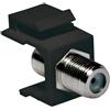 CENTRO D.M. Adattatore Keystone BNC 75 Ohm F/F NERO