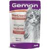 MONGE GEMON GATTO ADULTO STERILIZZATO 100 G CON BOCCONCINI SALMONE BUSTINA