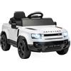 AIYAPLAY Auto elettrica Land Rover Defender 12 V per bambini con telecomando, Bianco | Aosom Italy