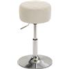 HOMCOM Sgabello da bar girevole e regolabile in altezza 51-66 cm, Crema | Aosom Italy