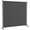 Outsunny Paravento Esterno a Pannello Singolo, Separatore di Ambiente di 180H cm con Protezione UV30+, Grigio Scuro | Aosom Italy