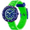 Flik Flak Neon Brick FCSP132 Orologio da polso per ragazzi, verde
