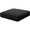 Hokway Federa protettiva per cuscino da divano, elasticizzata, per seduta divano, colore nero, S