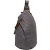 Vseutiac Borsa a Tracolla Uomo Borsa Petto Zaino Monospalla Tasca Organizzata in Tela Cerata E Rifiniture in Pelle con Interno Foderato Protettivo Adatta per, Array, Grigio Scuro