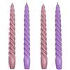 Talking Tables - Candele da cena affusolate a spirale italiana, ideali come regalo di San Valentino, confezione da 4