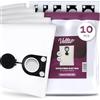 Vellto 10x Vellto Sacchetto Aspirapolvere Vlies Compatibile con Bosch GAS 25 50 L SFC ASA 1200 1202 2025 ASR 2025 ASR 35 H M SPIT AC1600 Sacchi Sacchetti Filtro Polvere Tessuto
