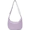 Miss Lulu Borsa a Tracolla Donna in Nylon, Design a Mezzaluna Nero