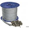 Motomarine Treccia con Catena Inox DIN766 per Salpa Ancora - Bobine da 40/50 m - Ø12,6mm 40m + Ø6mm 10m
