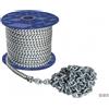 Motomarine Treccia con Catena Zincata DIN766 Motomarine per Salpa Ancora - Bobine da 40/50 m - Ø14mm 50m + Ø8mm 7,5m